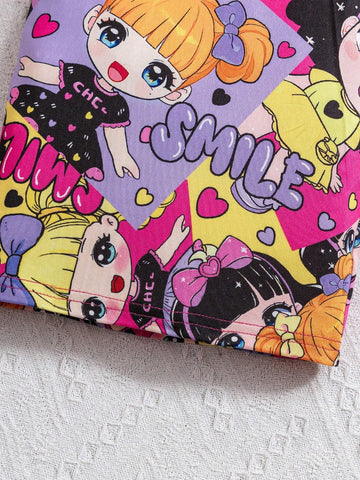 Cool Graffiti Printed Cute Girls' Dress, Summer