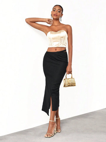 Coti Salgado Womens Asymmetrical Skirt