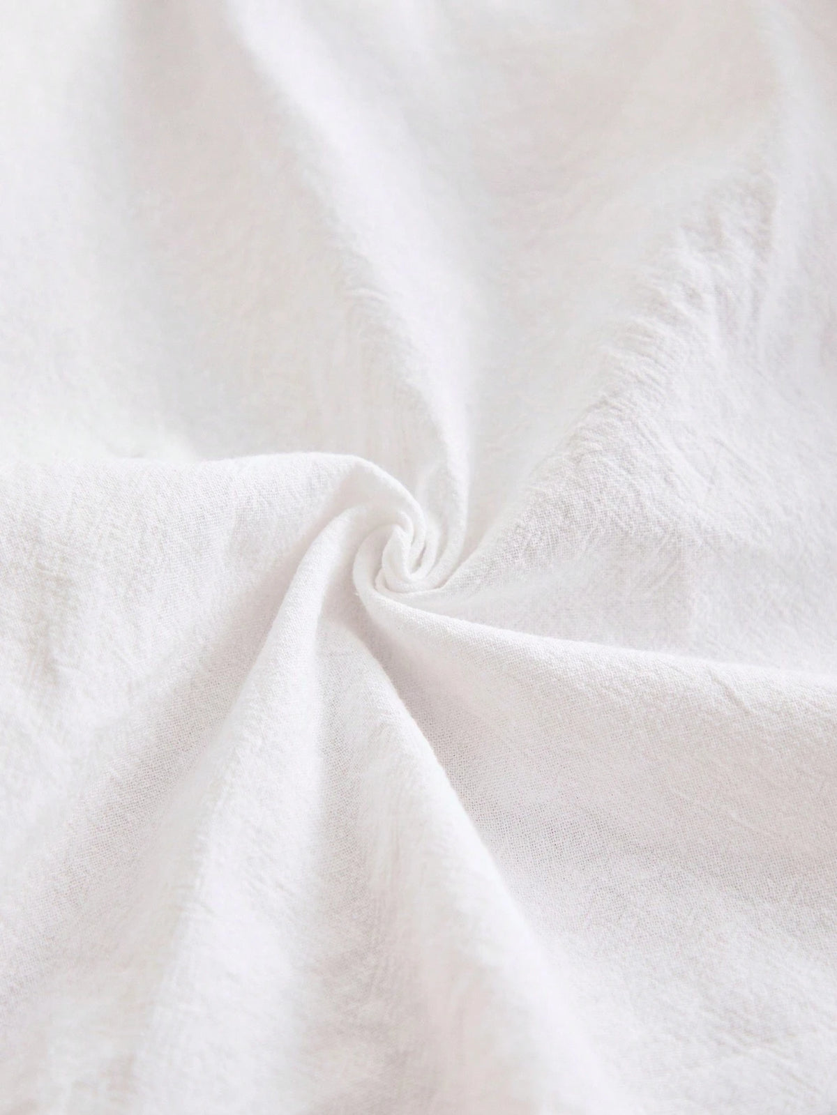 Cozy Cub White Casual Cute Peasant Embroidered Peter Pan Collar Button Down Blouse For Young Girls