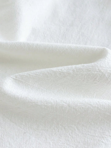 Cozy Cub White Casual Cute Peasant Embroidered Peter Pan Collar Button Down Blouse For Young Girls