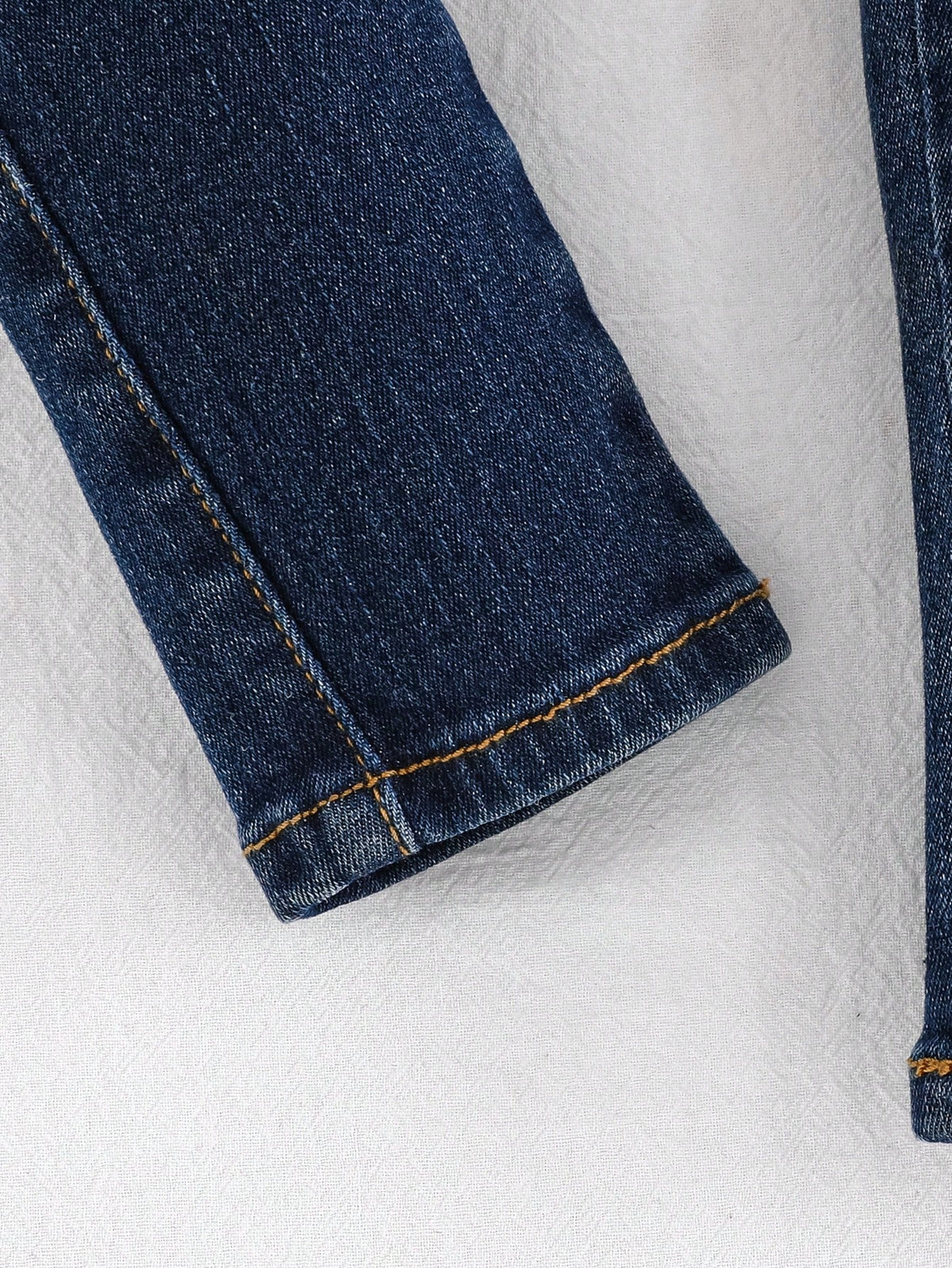 Cozy Pixies Young Girls' Retro Washed Elastic Waist Soft Flap Pocket Cargo Jeans Pants