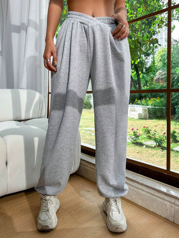 Cross-Waist Belt Elastic Cuffed Work Trousers