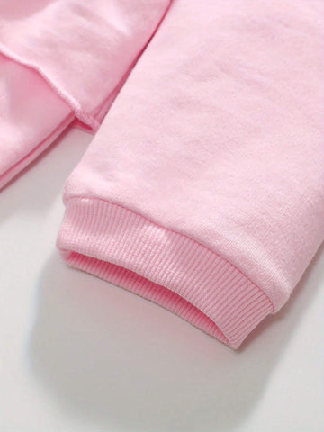 Cute Bow Pattern 100% Cotton Girls Long Sleeve Dress, Sweet & Casual Dresses Ideal For Daily Party Holiday Outings