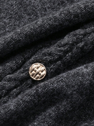 DAZY 2pcs/Set Korean Style Knitted Sweater Dress Outfit, Fashion, For Autumn