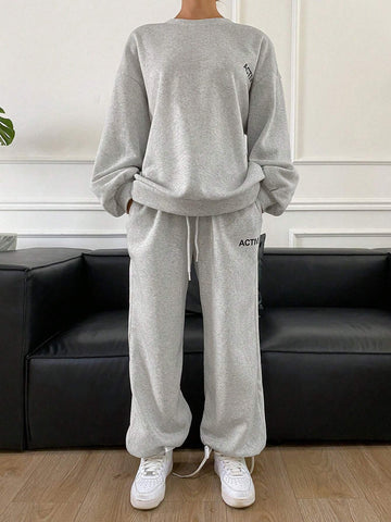 DAZY 2pcs Casual Loose Women Outfit, Autumn New Arrival