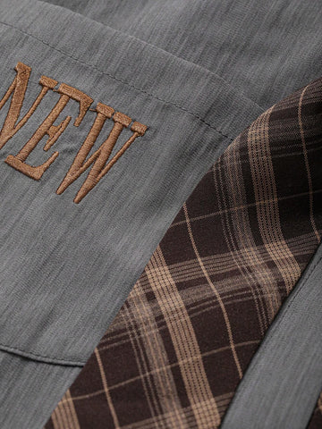 DAZY 2pcs Set: Women's Solid Color Pleated Blouse & Skirt