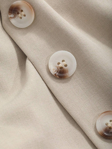 DAZY 2pcs Women Loose Vest Top And Wide Leg Pants Set In Solid Color