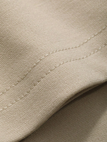 DAZY Asymmetric Collar And Hem Solid Color Top With Pants Set