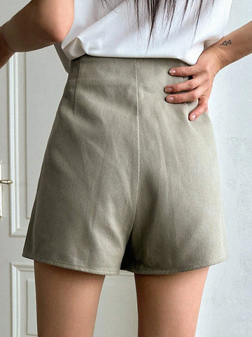 DAZY Flap Pocket Wrap Front Skort