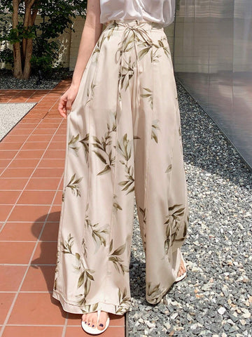 DAZY Floral Print Wide Leg Pants