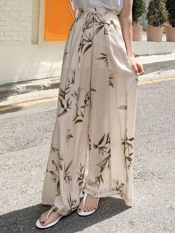 DAZY Floral Print Wide Leg Pants