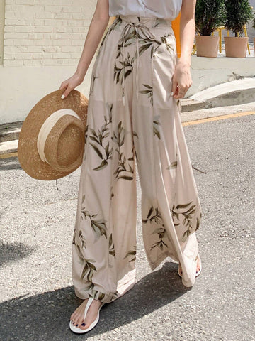 DAZY Floral Print Wide Leg Pants