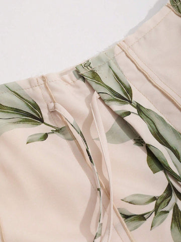 DAZY Floral Print Wide Leg Pants