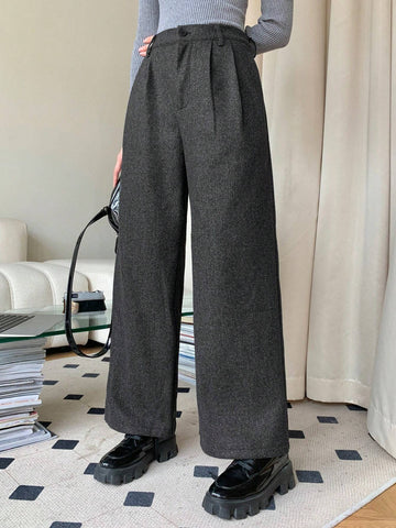 DAZY Fold Pleated Wide Leg Pants
