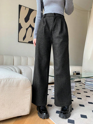 DAZY Fold Pleated Wide Leg Pants