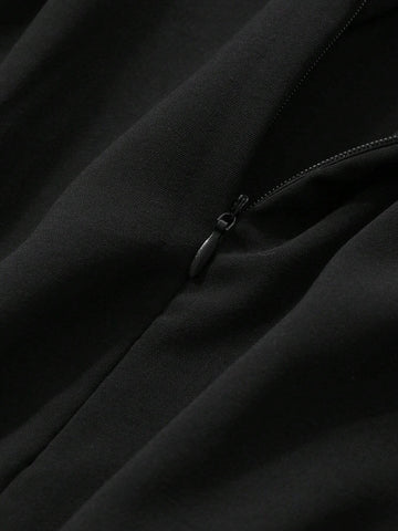 DAZY French Style Stand Collar Casual Loose Women Shirt