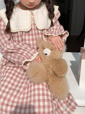 DAZY Girls(Small) Plaid Print Dress, Fall