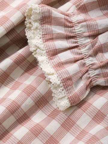 DAZY Girls(Small) Plaid Print Dress, Fall