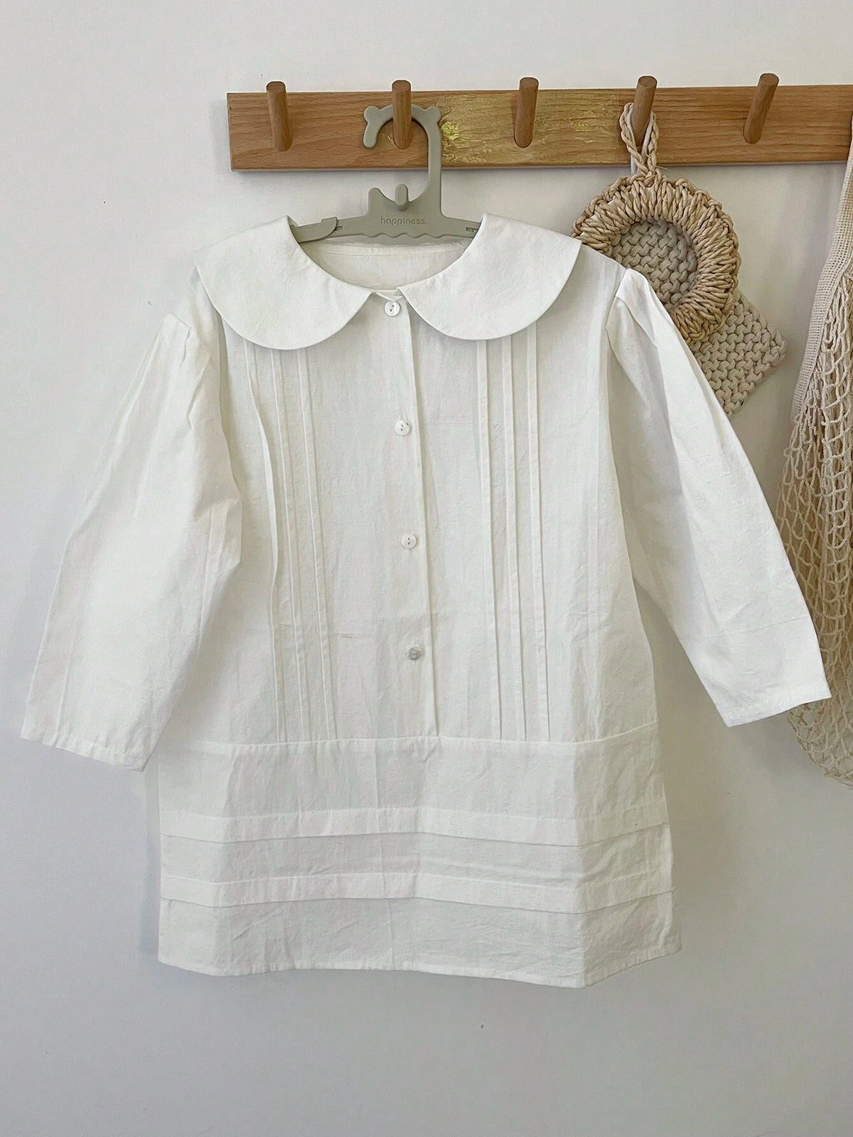 DAZY Girl's Casual Solid Color Long Sleeve Dress, Spring Autumn