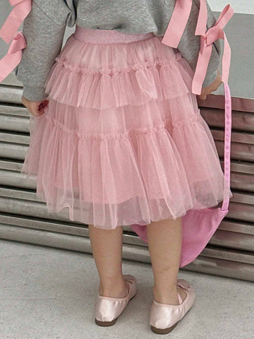 DAZY Girls Mesh Skirt (Little Young Girl)