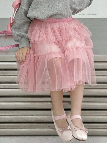 DAZY Girls Mesh Skirt (Little Young Girl)