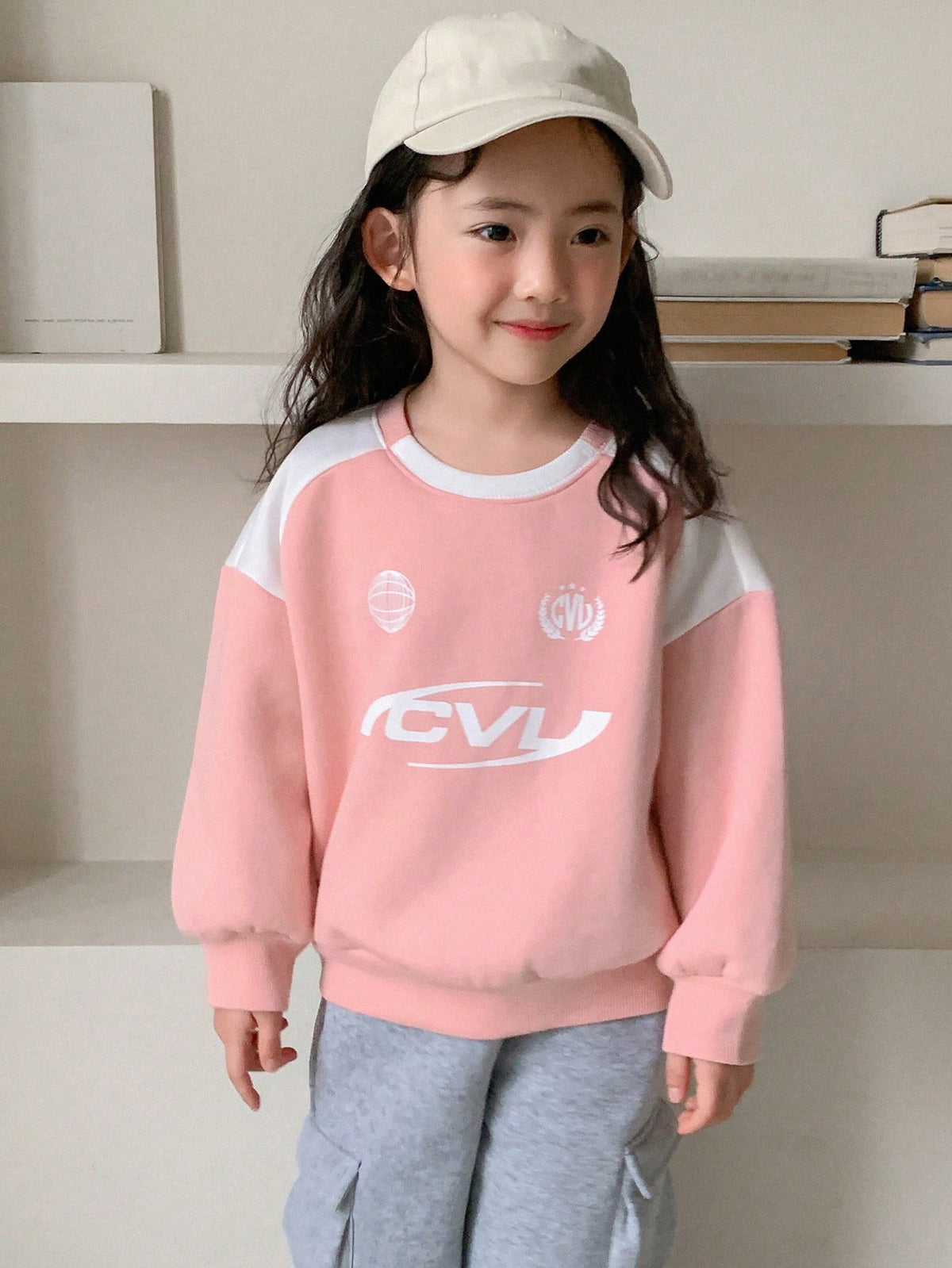DAZY Girls Round Neck Knitted Sweatshirt, Young Girl Fall Clothes