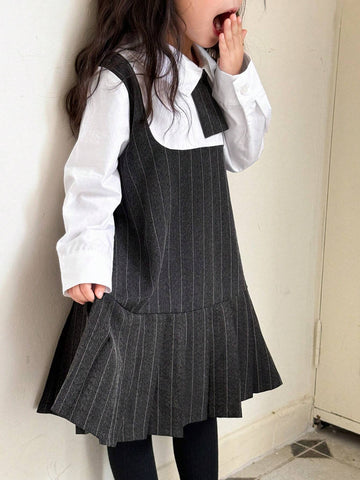 DAZY Girls (Small) Contrast Color Dress For Fall