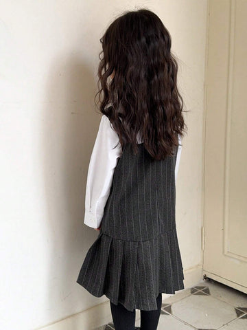 DAZY Girls (Small) Contrast Color Dress For Fall