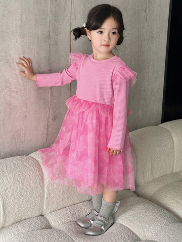 DAZY Girls (Small) Crew Neck Casual Dress, Fall