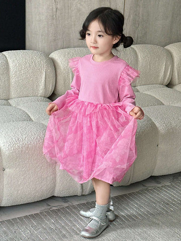 DAZY Girls (Small) Crew Neck Casual Dress, Fall