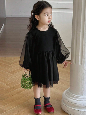 DAZY Girls (Small) Round Neck Casual Dress, Fall