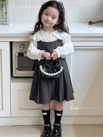 DAZY Girls Solid Color Sleeveless Dress