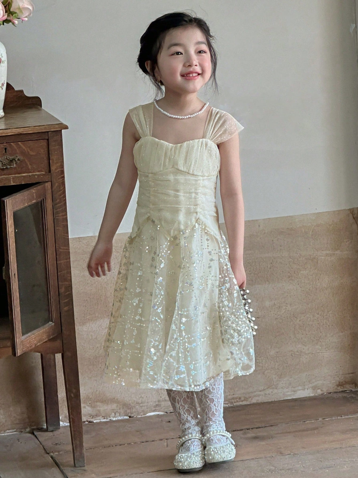 DAZY Girls (Toddler) Mesh Sleeveless Summer Dress