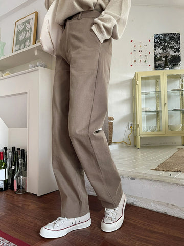 DAZY High Waist Slant Pocket Straight Leg Pants