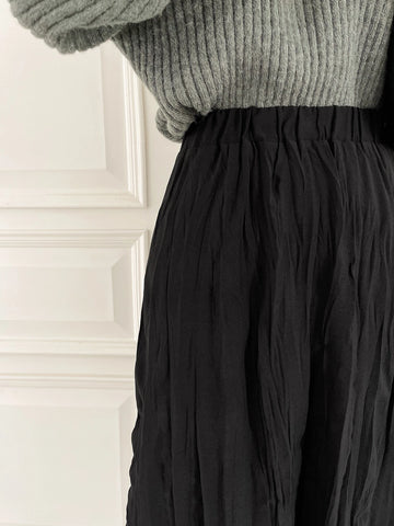 DAZY High Waist Solid A-line Skirt