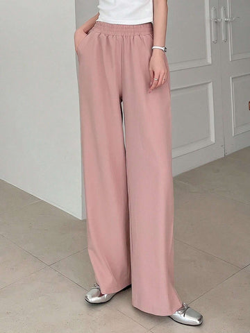 DAZY Ladies Plain Loose Fit Regular Pants For Commute