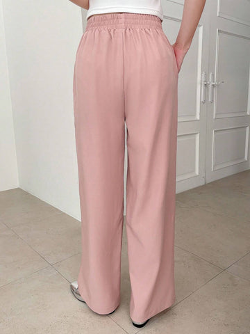 DAZY Ladies Plain Loose Fit Regular Pants For Commute