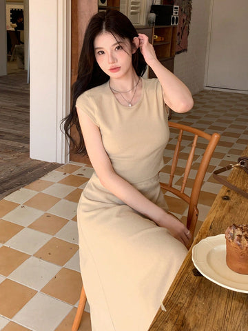 DAZY Ladies' Solid Color 2-piece Set