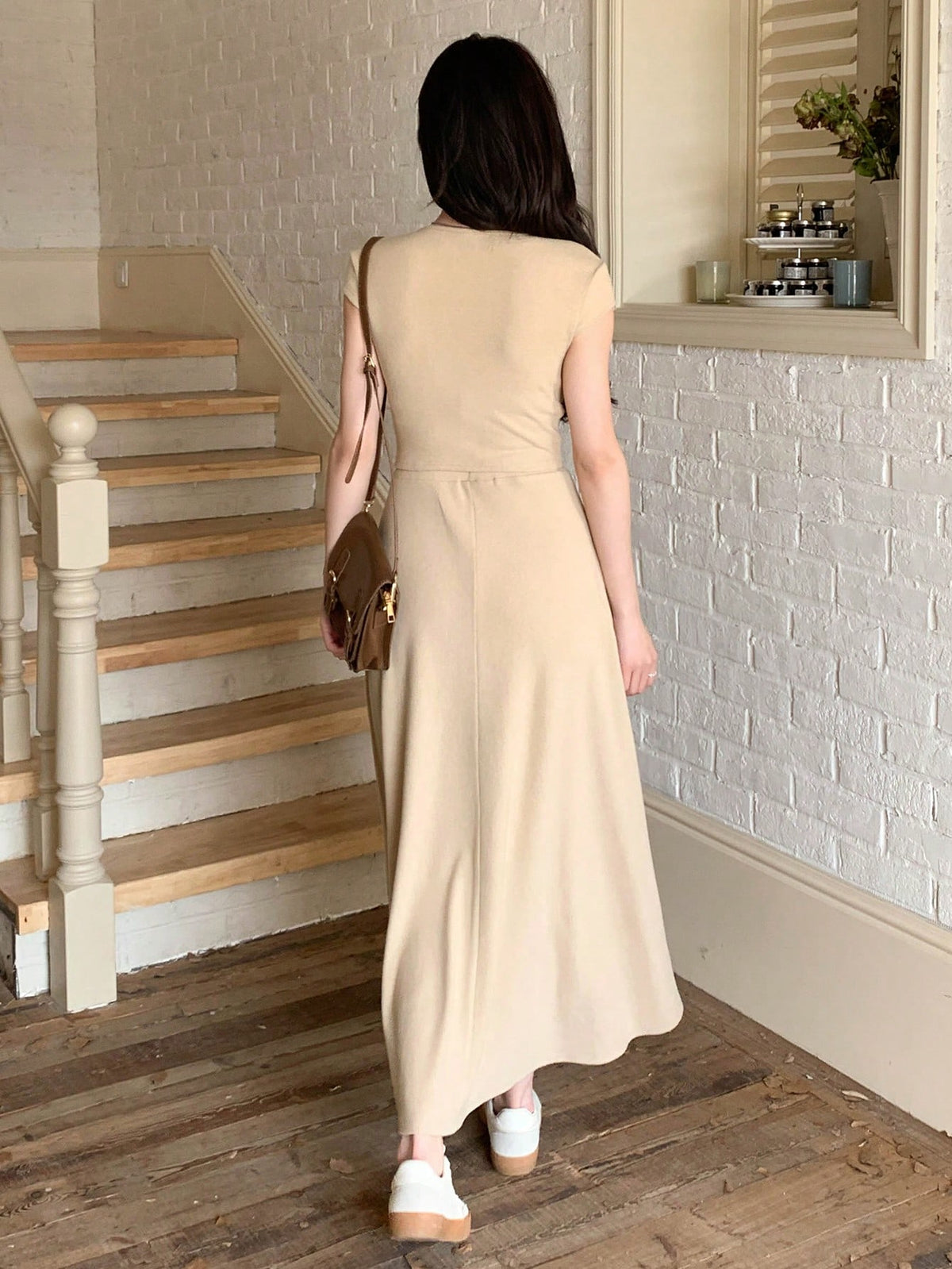 DAZY Ladies' Solid Color 2-piece Set