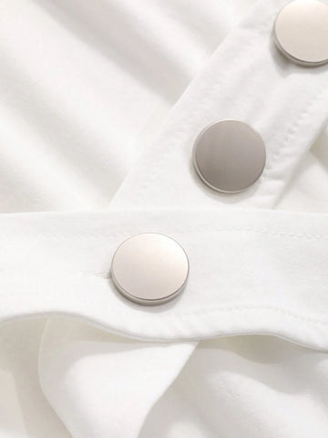 Solid Color Round Neck T-Shirt