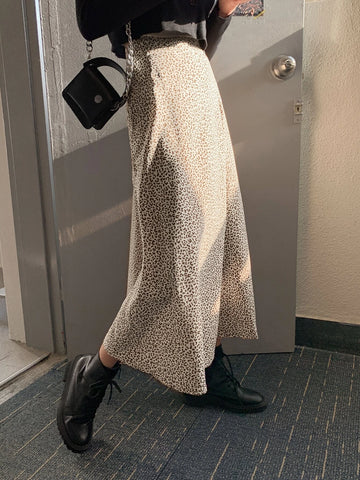 DAZY Leopard Print High Waist Skirt
