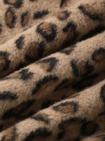 DAZY Leopard Print Sleeveless V-Neck Mini Bodycon Dress For Women