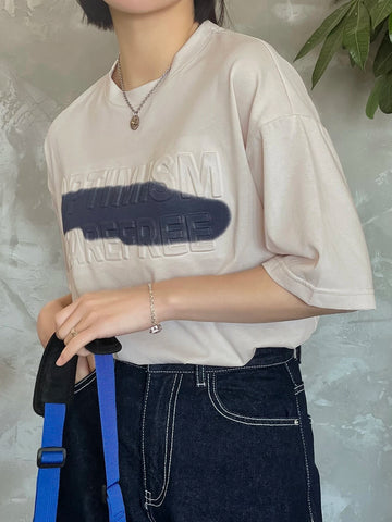 Letter Graphic Oversized Tee