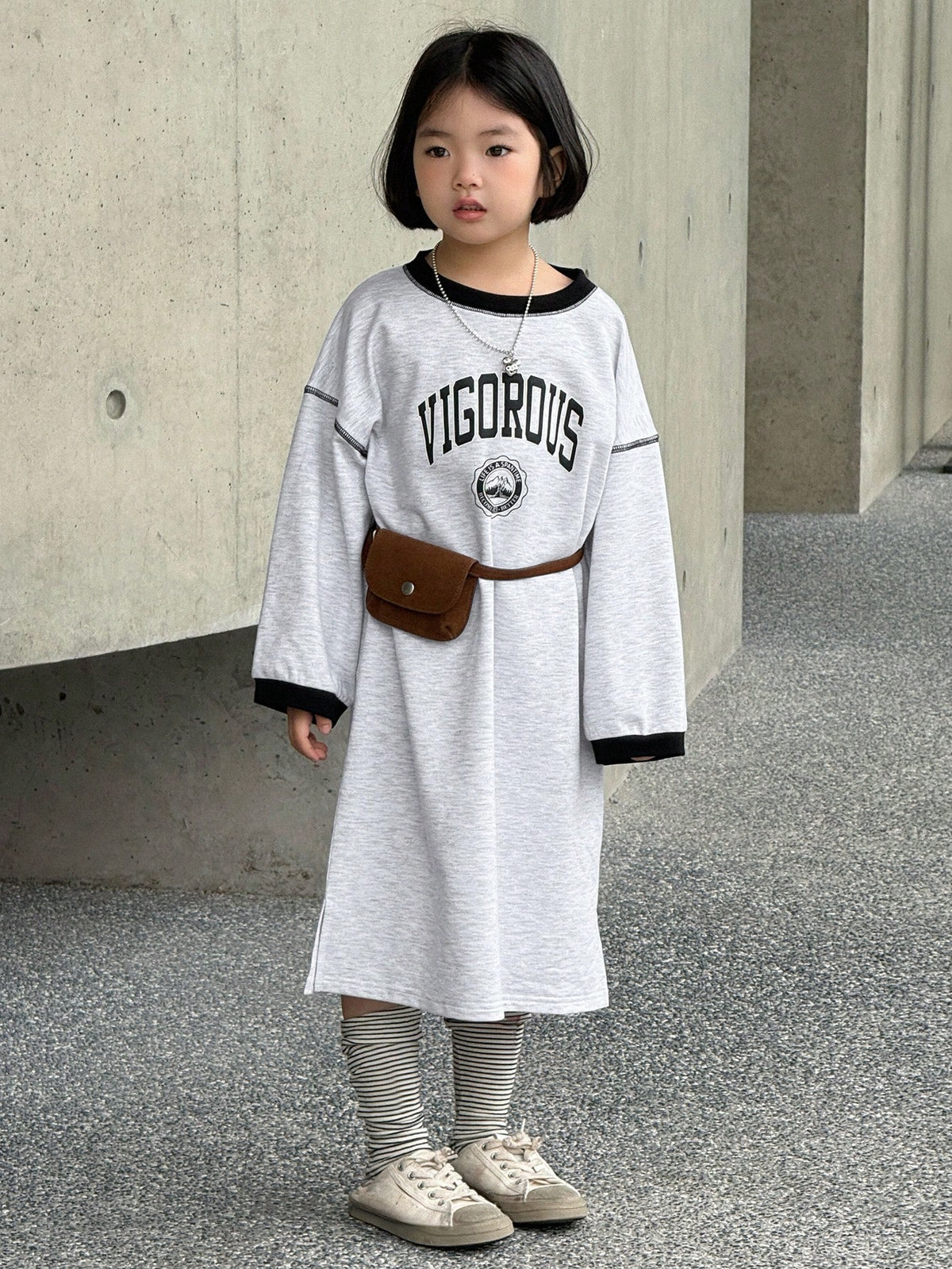 DAZY Little Girls Casual Dress, Autumn