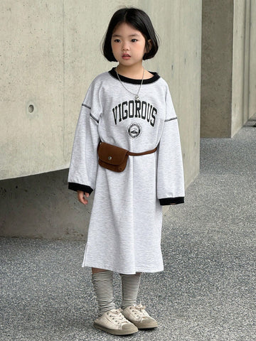 DAZY Little Girls Casual Dress, Autumn