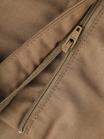 DAZY Plicated Detail Slant Pocket Shorts