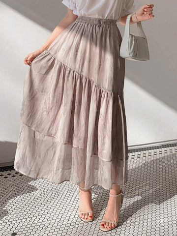 DAZY Printed Chiffon Skirt