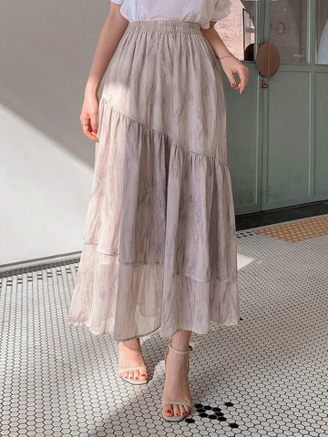 DAZY Printed Chiffon Skirt