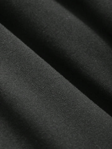 DAZY Solid Color Cape Sleeves T-Shirt & Fish Tail Hem Midi Skirt Two-Piece Set