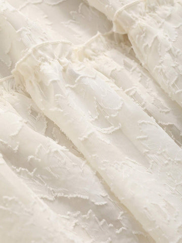 DAZY Solid Color Cutout Floral A-Line Skirt